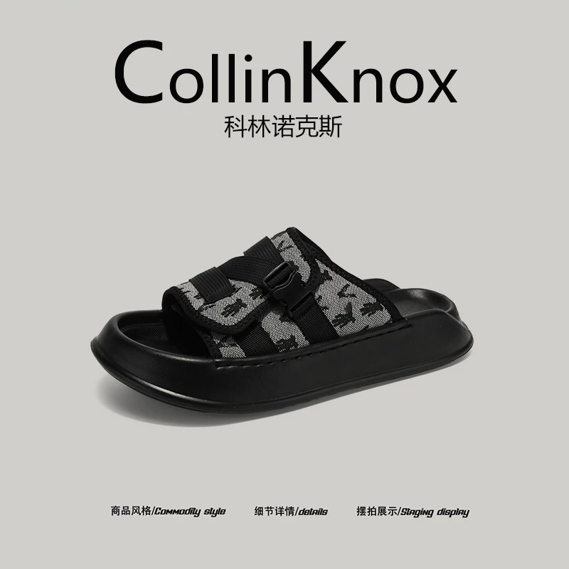 [Sản phẩm mới sắp ra mắt] Dép đi biển CollinKnox 2026 mùa hè mới dành cho nam, đế dày, chống trơn trượt, thời trang và hợp xu hướng