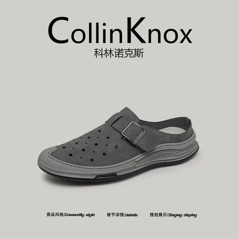 Rất khuyến khích sử dụng: Giày Birkenstock da nam CollinKnox 2026 mới mùa hè, giày đi chơi ngoài trời, phong cách thường ngày