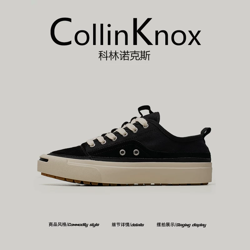[Chuyến đi chơi hàng ngày] Giày thể thao thông thường mới mùa hè CollinKnox 2026 dành cho nam, giày vải mỏng đế dày