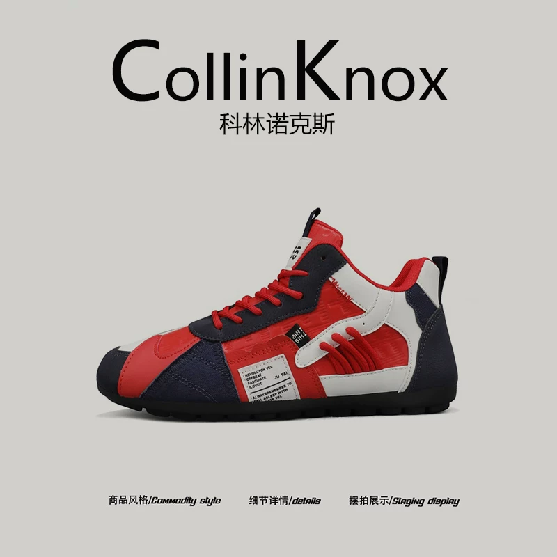 [Được khuyến nghị cho thị trường chuyên biệt] Giày thể thao nam cao cổ CollinKnox 2026 mùa xuân mới, giày thời trang, giày phong cách Hàn Quốc