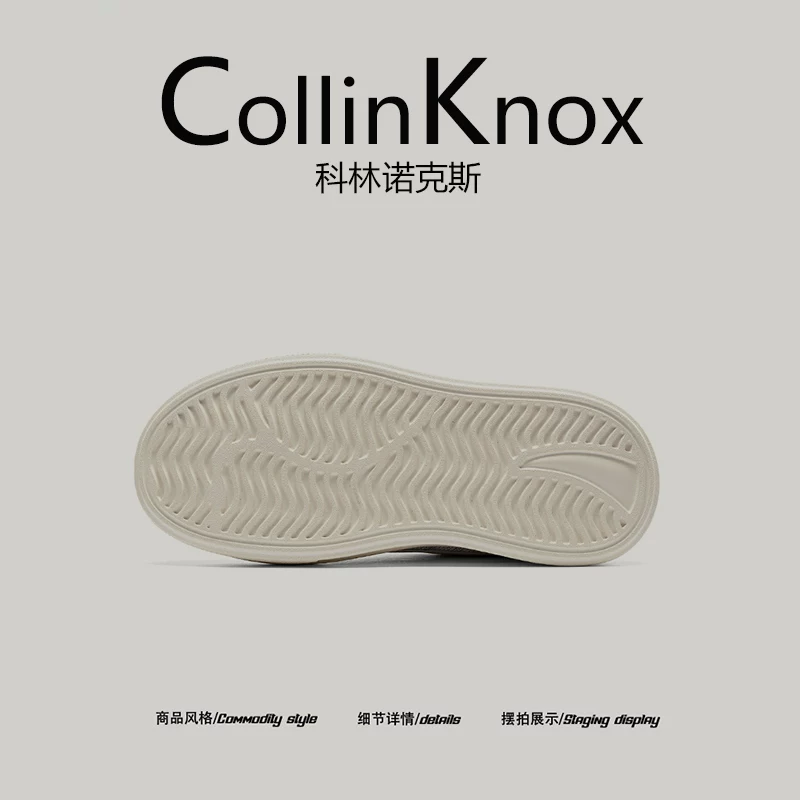 [Thời trang thường ngày] Giày thể thao nam CollinKnox 2026 mới mùa xuân, giày thời trang hàng ngày đế dày thoáng khí