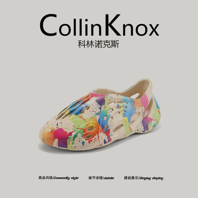 [Phong cách đường phố đa năng] CollinKnox 2025 Dép xỏ ngón mới mùa hè dành cho nam Dép đi biển thoáng khí