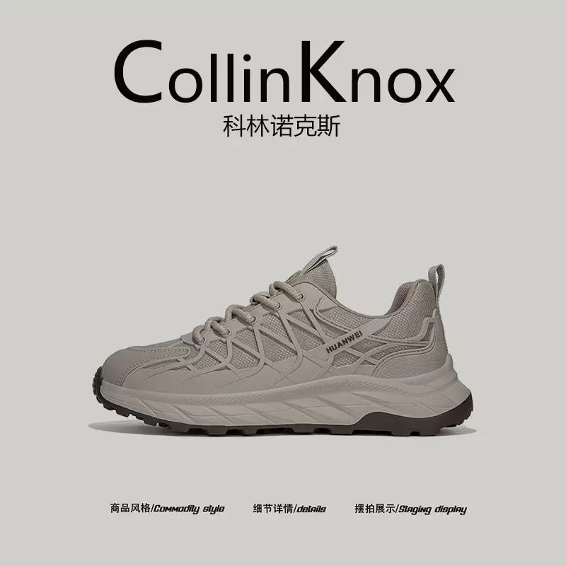[Chính hãng từ cửa hàng] CollinKnox 2026 mẫu mới mùa xuân giày bố lưới thoáng khí giày chạy bộ đế dày dành cho nam