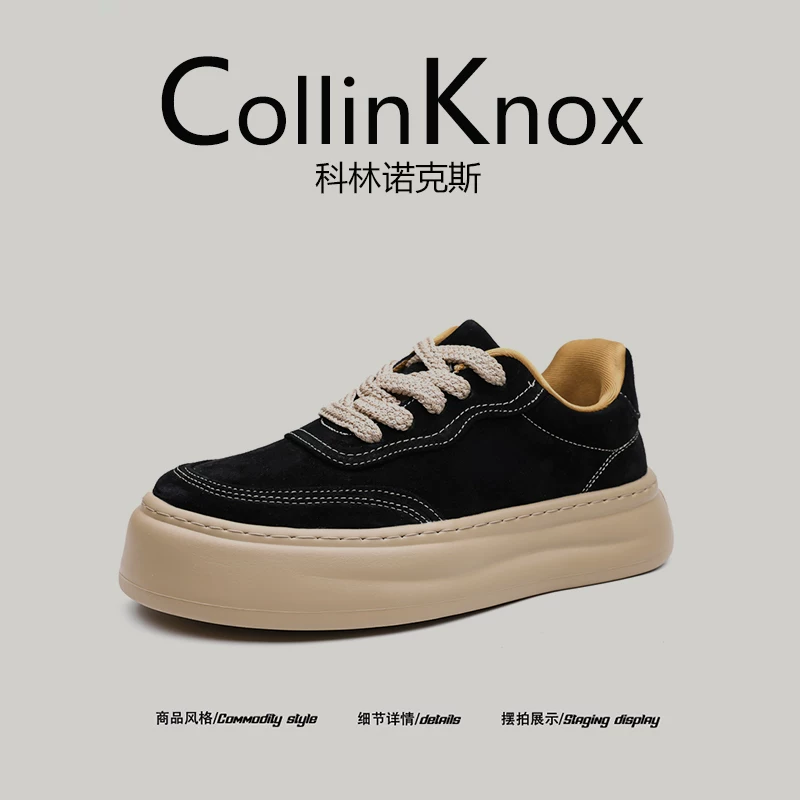 [Sản phẩm mới hợp xu hướng] Giày thể thao nam cá tính CollinKnox Xuân 2026 phong cách Hàn Quốc, giày buộc dây nam