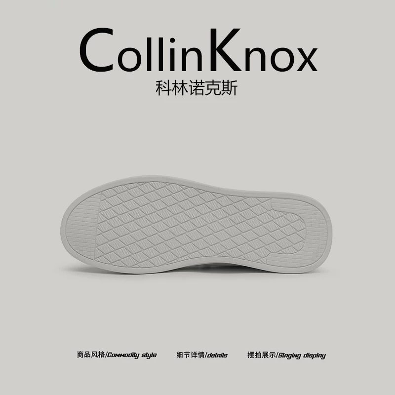 【Hàng hiếm】Giày thể thao cao cấp mới mùa thu 2025 của CollinKnox dành cho nam với thiết kế nổi bật Giày trắng công sở