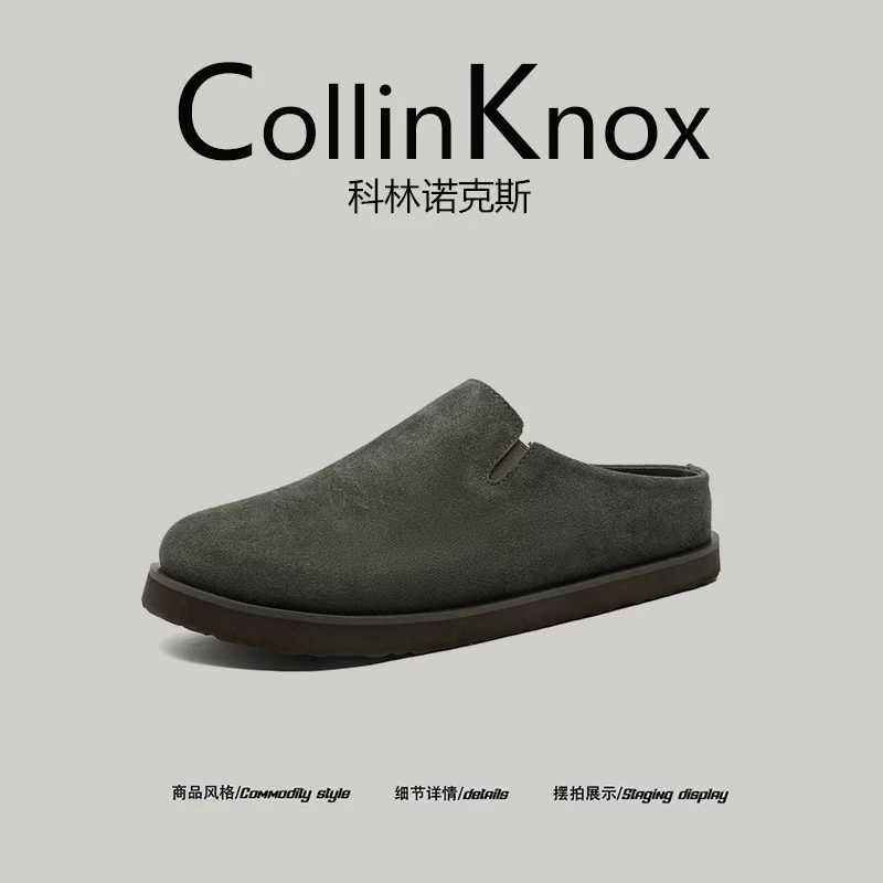 [Da thật được khuyên dùng] CollinKnox 2026 Mùa hè mới dành cho cả nam và nữ Giày Birkenstock lười biếng tối giản có mũi kín