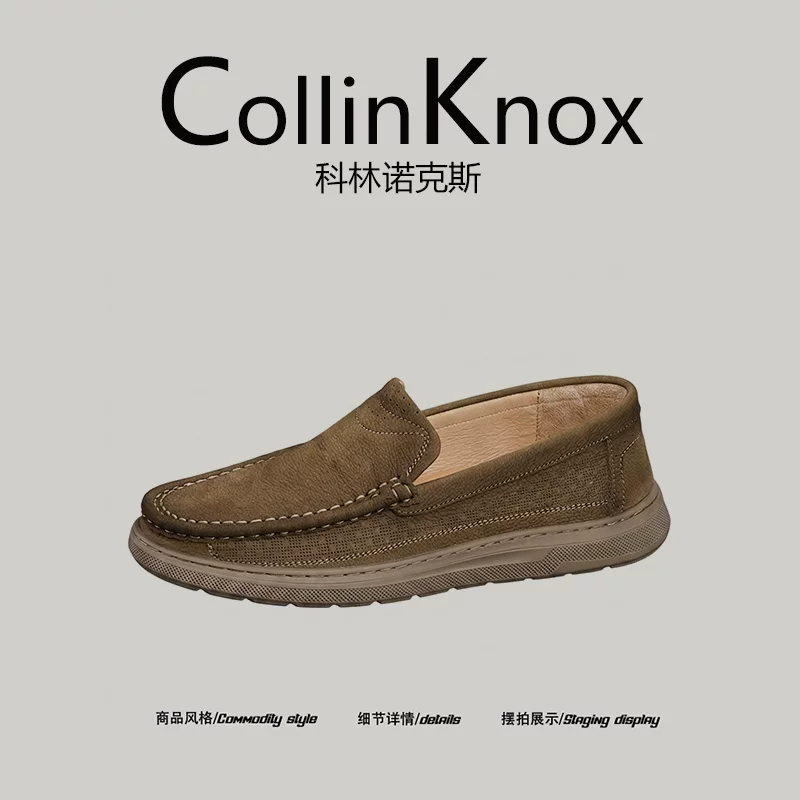 [Da thật cao cấp] Giày nam công sở mới mùa hè CollinKnox 2026, giày lười nhẹ, dễ mang