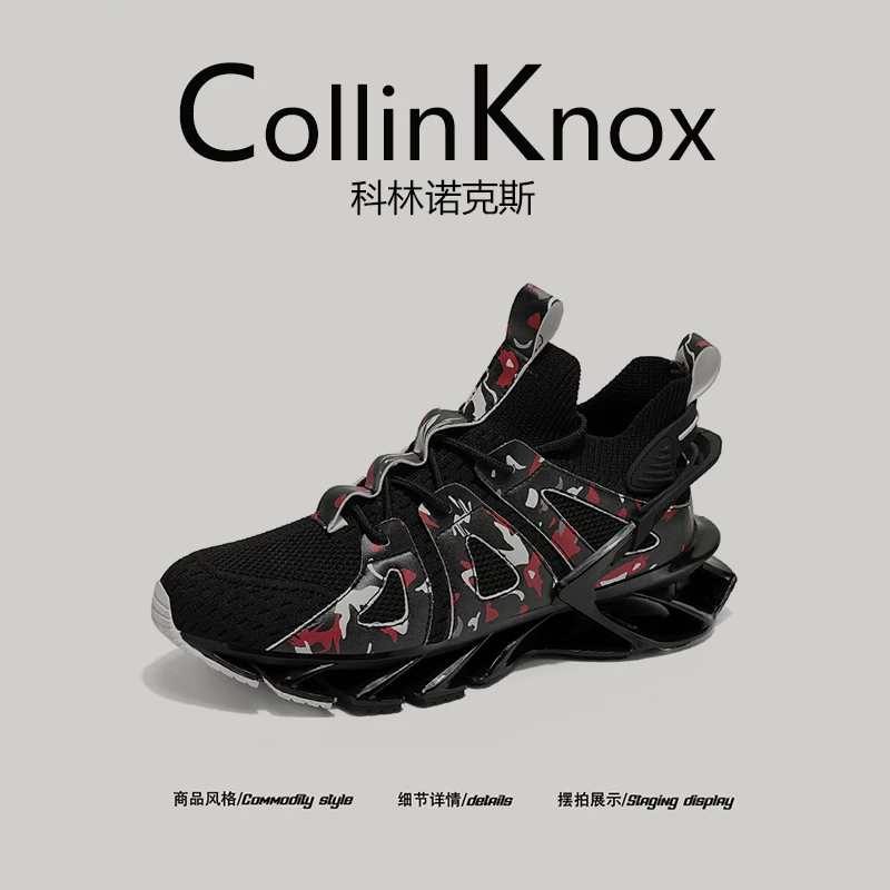 【Thoáng mát và sành điệu】Giày nam thông thường mới của CollinKnox mùa hè 2026 Giày xu hướng Cool Flyknit Blade