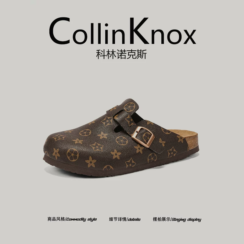【Đa năng khi sử dụng ngoài trời】Giày Birkenstock mũi kín dành cho nam giới mới của CollinKnox 2026 Giày Mules thời trang