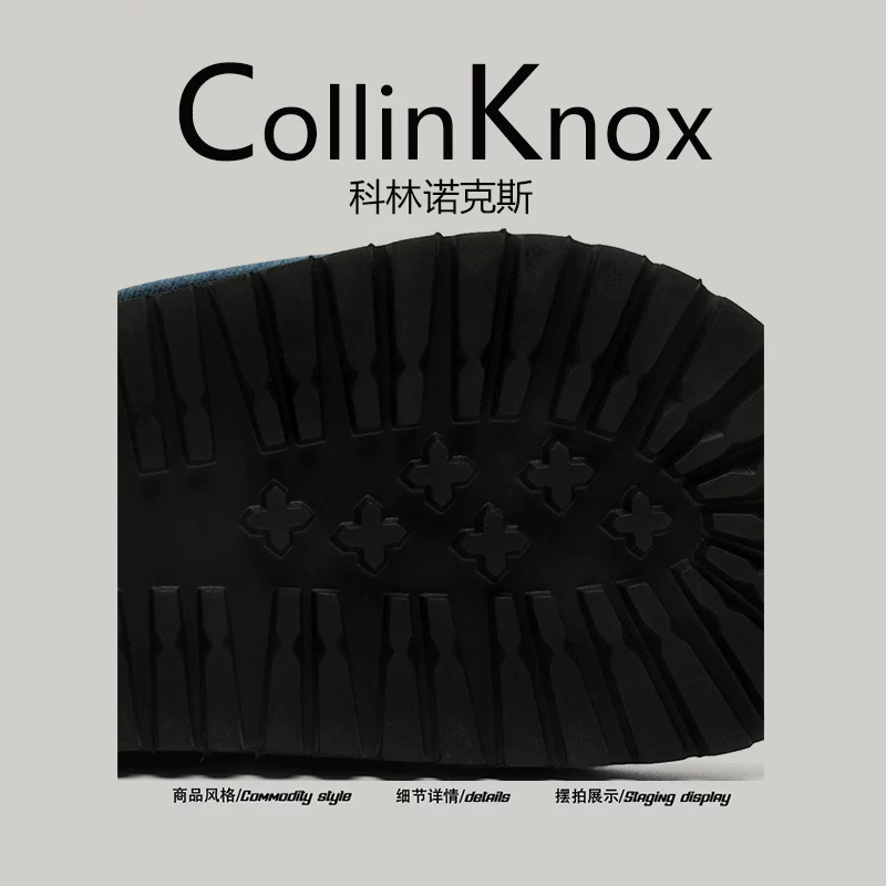 【Áo khoác ngoài thời trang】Dép xỏ ngón denim unisex hợp thời trang mùa hè 2026 của CollinKnox
