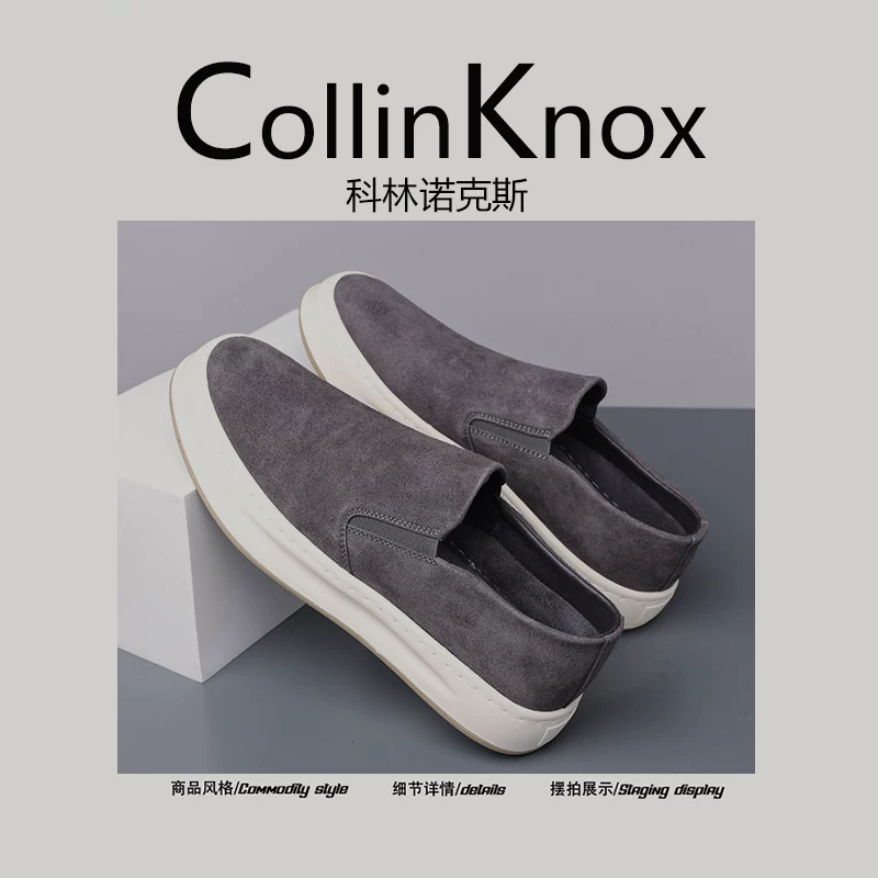 [Da thật được khuyên dùng] CollinKnox 2026 Giày lười nam mới mùa xuân 2026 Giày lười thông thường