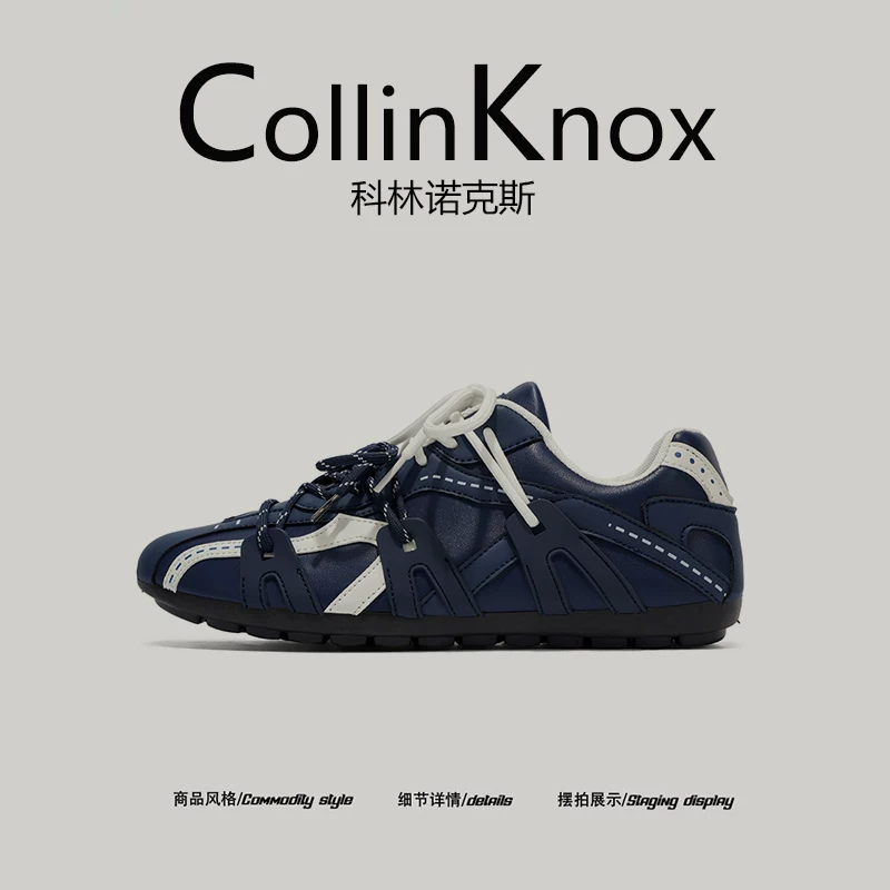 【Thời trang và sành điệu】CollinKnox 2026 Mùa xuân mới phong cách đường phố Hàn Quốc Giày tập luyện Niche German hợp thời trang dành cho nam giới