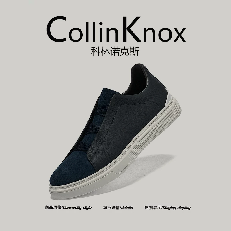 [Chất lượng da thật] CollinKnox 2026 Giày thường ngày mới mùa xuân dành cho nam Giày công sở sang trọng nhẹ nhàng