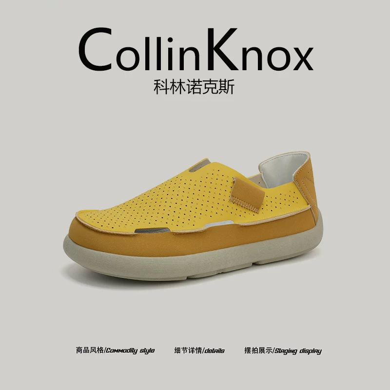 [Mẫu siêu hot] Giày lười nam mới mùa hè CollinKnox 2026 với bề mặt lưới thoáng khí rỗng
