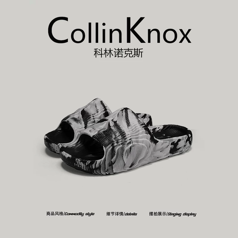 【Sản phẩm hợp thời trang】CollinKnox 2026 Dép nam cá tính mới mùa hè 2026 Dép ngụy trang dành cho người nổi tiếng trên Internet