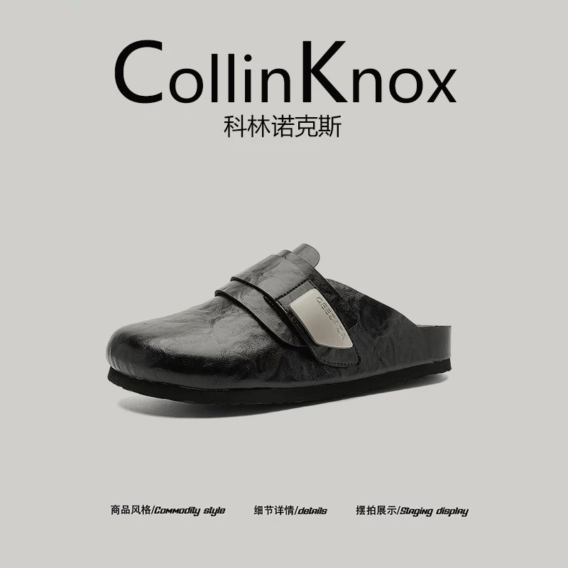 【Đa năng dành cho các cặp đôi】Giày kiểu Birkenstock mới mùa hè 2026 của CollinKnox dành cho nam và nữ, giày lười da nhẹ.