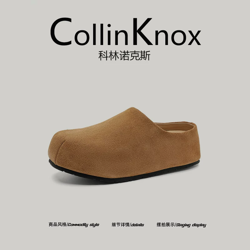 【Da thật thời trang】CollinKnox 2026 Dép xỏ ngón kiểu Birkenstock tối giản dành cho nam giới mới mùa xuân 2026