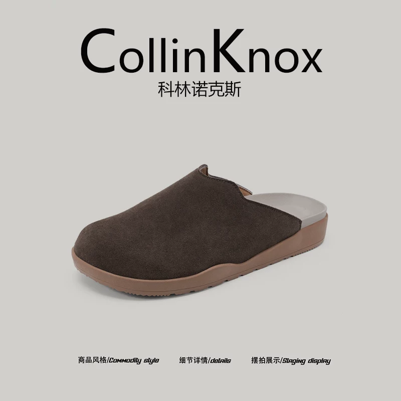 【Phong cách tối giản cổ điển】Giày Birkenstock mới mùa hè 2026 của CollinKnox dành cho nam và nữ, Giày bít mũi cỡ lớn dành cho cặp đôi.