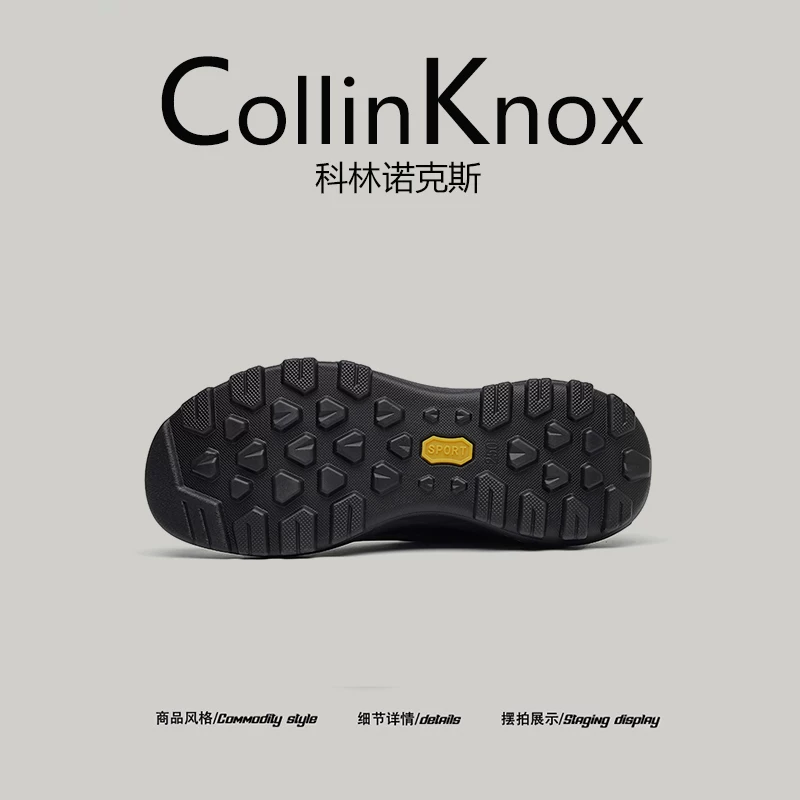 Giày thể thao nam CollinKnox 2026 mùa xuân mới, đế bám chắc chắn, nhẹ, thích hợp đi bộ đường dài và leo núi