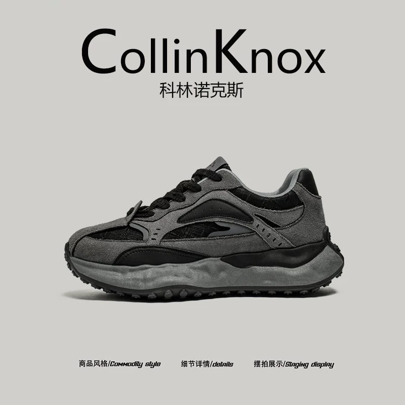 [Sản phẩm được đề xuất] Giày thể thao nam CollinKnox 2026 mùa xuân mới đế dày tăng chiều cao