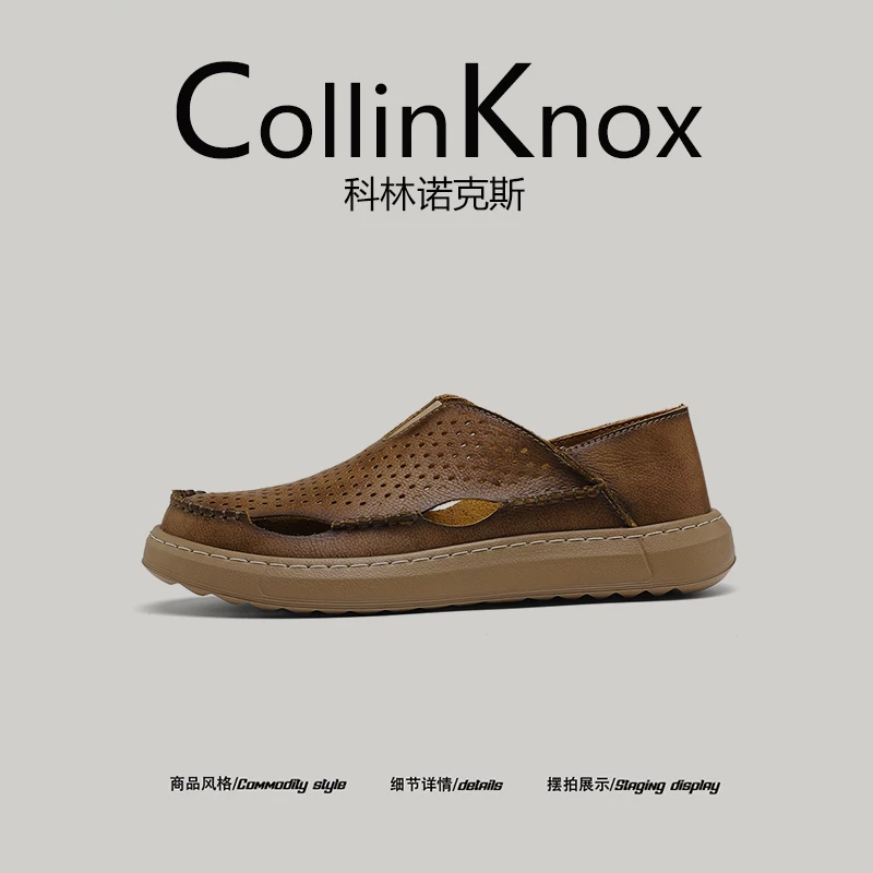 [Đi du lịch xuyên núi] Dép mùa hè mới CollinKnox 2026 dành cho nam, giày đi cắm trại và lội nước cỡ lớn