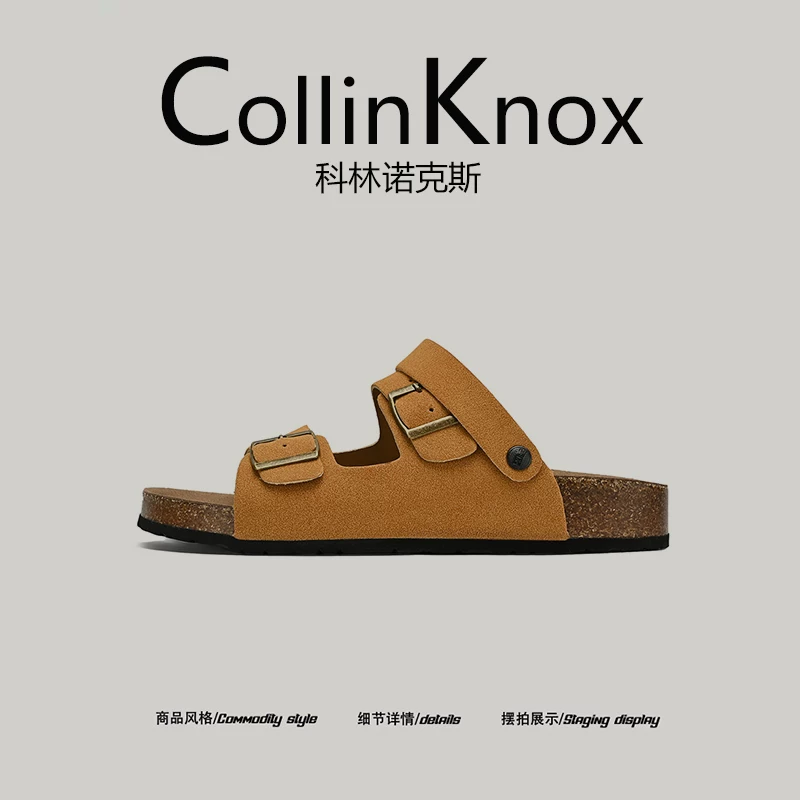[Siêu nhẹ và chống trơn trượt] Dép nam mùa hè mới CollinKnox 2026, dép Birkenstock thời trang