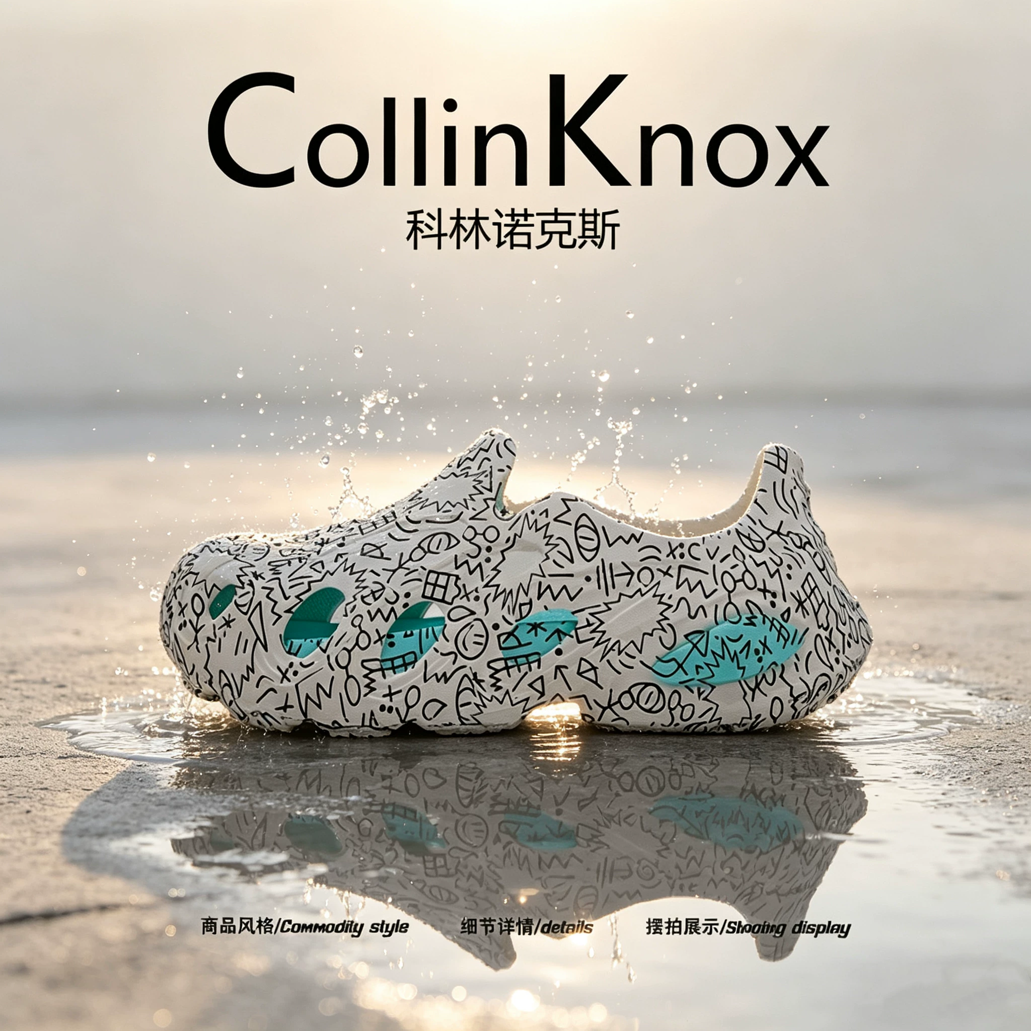 [Thời trang hot item] Giày sandal nam CollinKnox 2026 mùa hè mới đế dày EVA giày câu cá rỗng