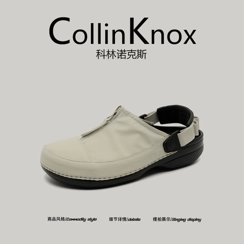 [Thư thái và thoải mái] Dép sandal kiểu mới mùa hè 2026 của CollinKnox dành cho nam và nữ, kiểu dáng cặp đôi, dép bít mũi cỡ lớn.