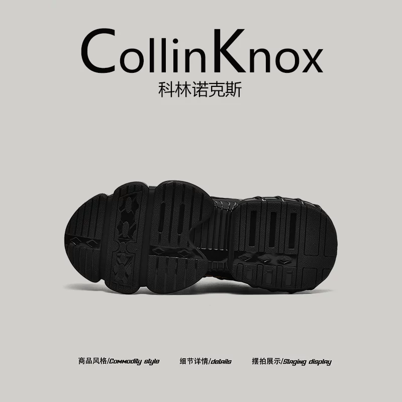 [Chất lượng thương mại quốc tế] Giày thể thao nam CollinKnox Thu/Đông 2025 mới, kiểu giày bố, thoáng khí, chạy bộ