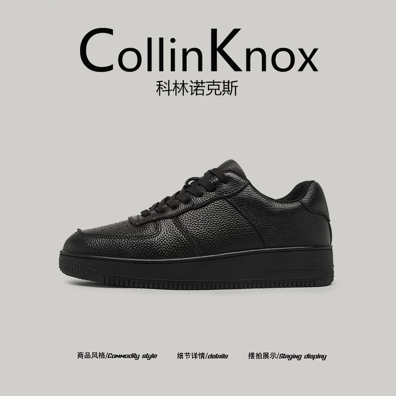[Sản phẩm mới hợp xu hướng] Giày thể thao nam CollinKnox Thu 2025 màu đen cá tính đa năng