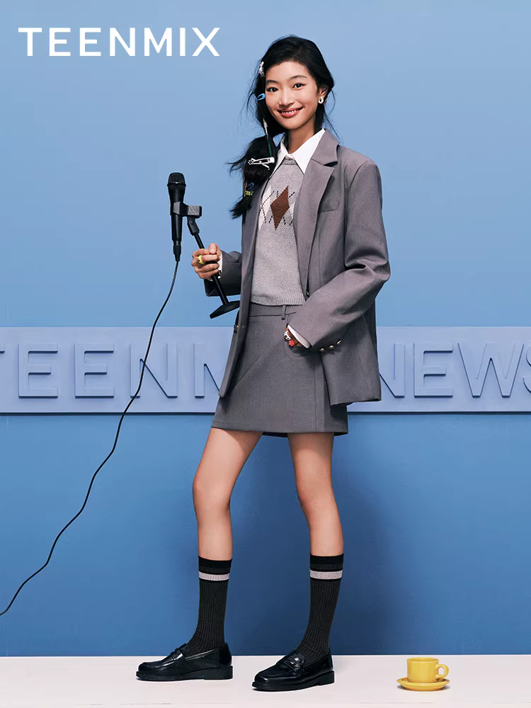 Giày lười kiểu Anh phong cách đại học đế bằng Tianmeiyi dành cho nữ, giày đơn phong cách retro, giày da thông thường, mẫu mùa xuân mới.