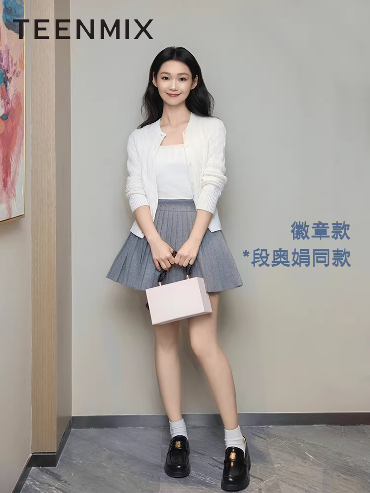 Giày lười đế dày kiểu Anh của Tianmeiyi giày đơn phong cách retro giày nữ giày da thông thường mới kiểu slip-on