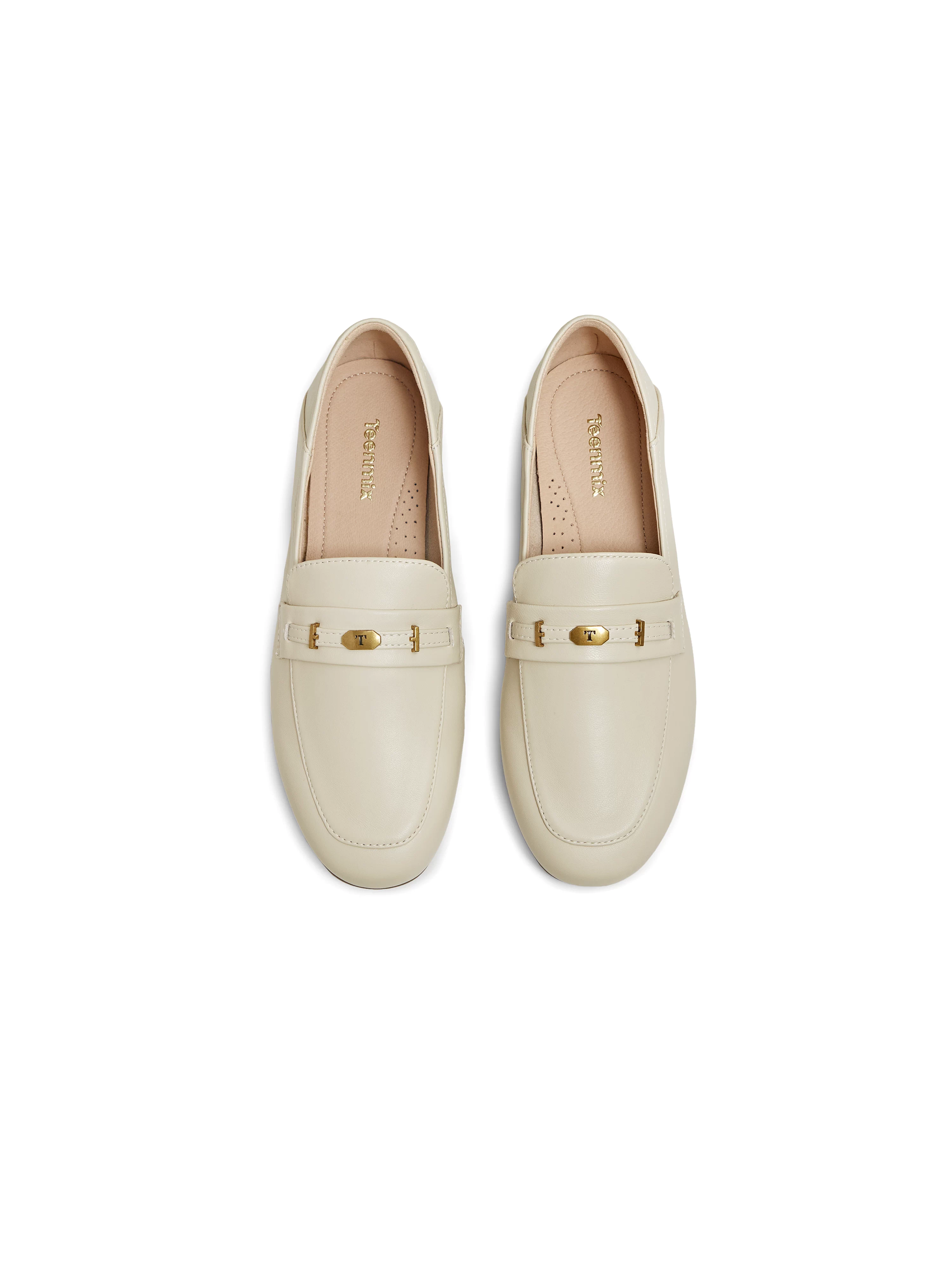 Giày lười kiểu Anh Tianmeiyi, giày bệt cổ điển, giày đơn giản nữ, giày da thường ngày, mẫu mới thu 2025, mã CPC12CA5