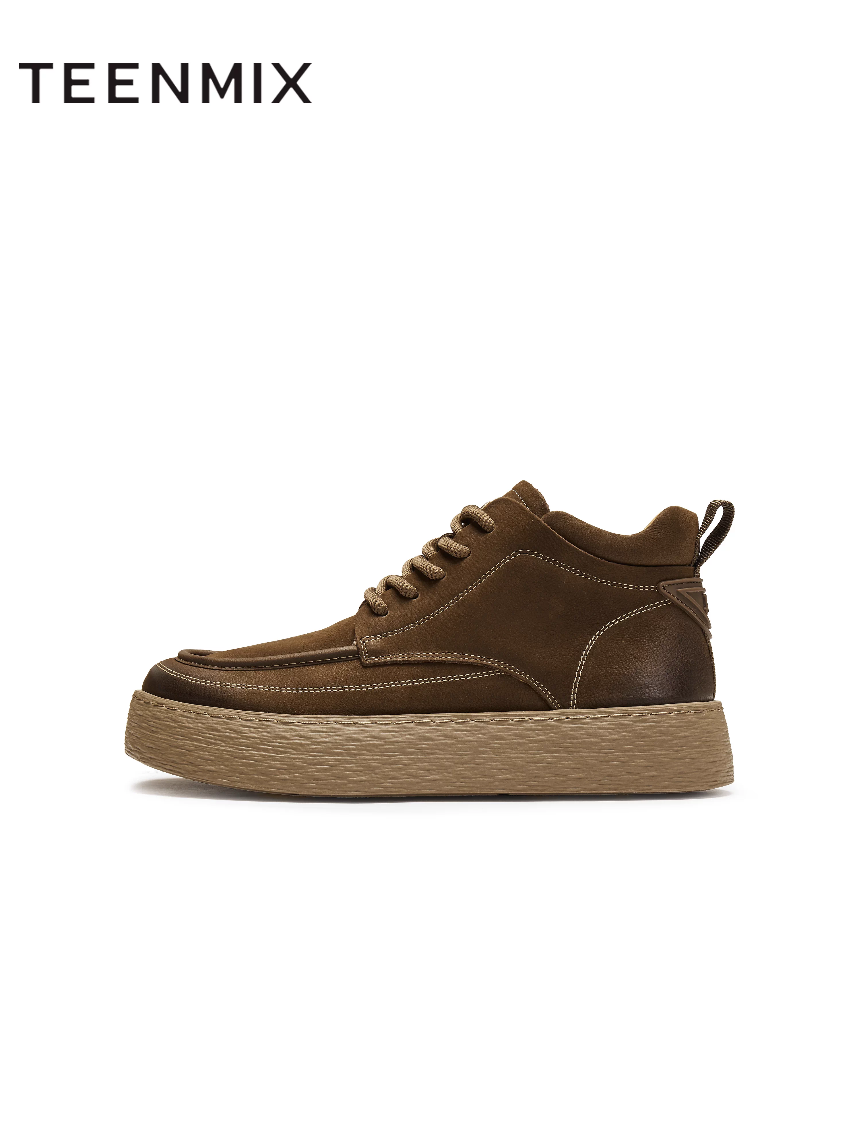 Giày bốt ngắn nam đi làm mùa đông kiểu mới 2025 Tianmeiyi, cùng kiểu dáng với trung tâm thương mại, màu trơn, dây buộc, đi ngoài trời 3XZ01DD5