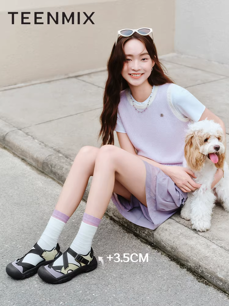 Giày nước Tianmeiyi kiểu xấu xí dễ thương, đế dày, nhanh khô, đi ngoài trời, dành cho nữ, đi biển, thể thao, dép lê thường ngày, mẫu mới 2025