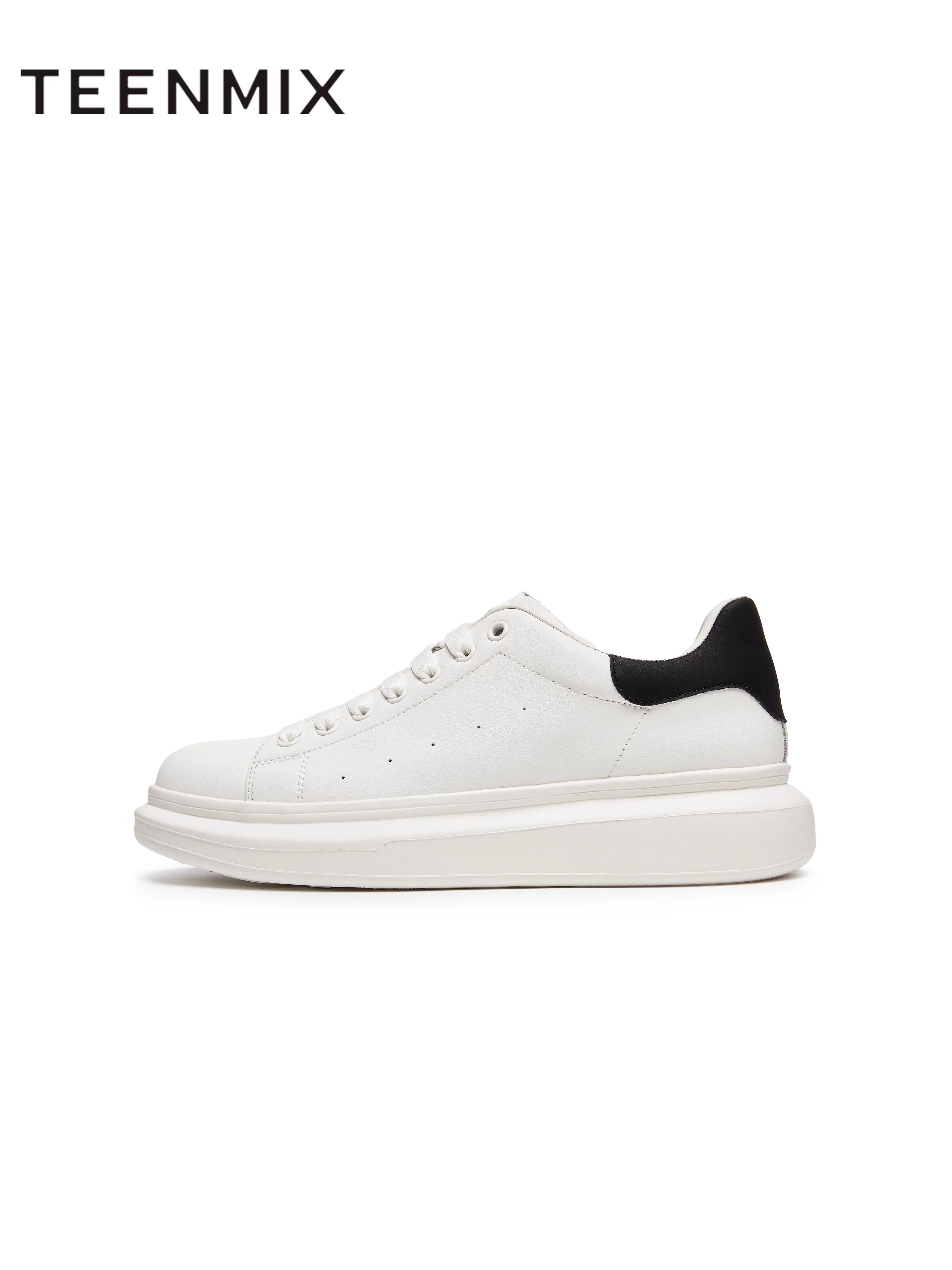 Giày thể thao nam Tianmeiyi 2025 Thu Mẫu mới, phong cách thường ngày, đa năng, thích hợp đi làm, màu trắng XBX27CM5