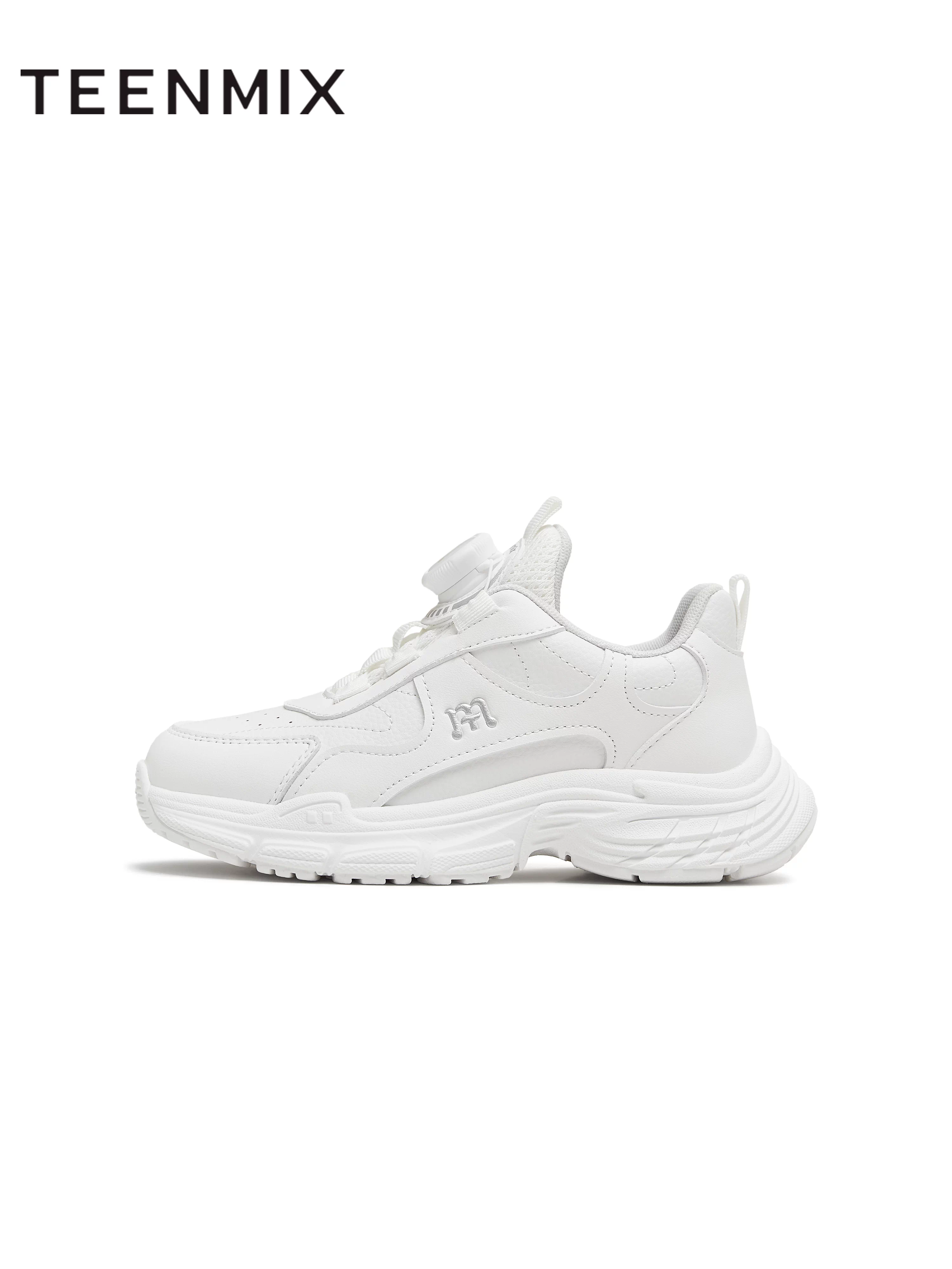 Giày thể thao đế dày Tianmeiyi cho trẻ em, giày thường ngày cho bé gái, giày trắng cho trẻ nhỏ và lớn, mẫu mới thu đông 2025.