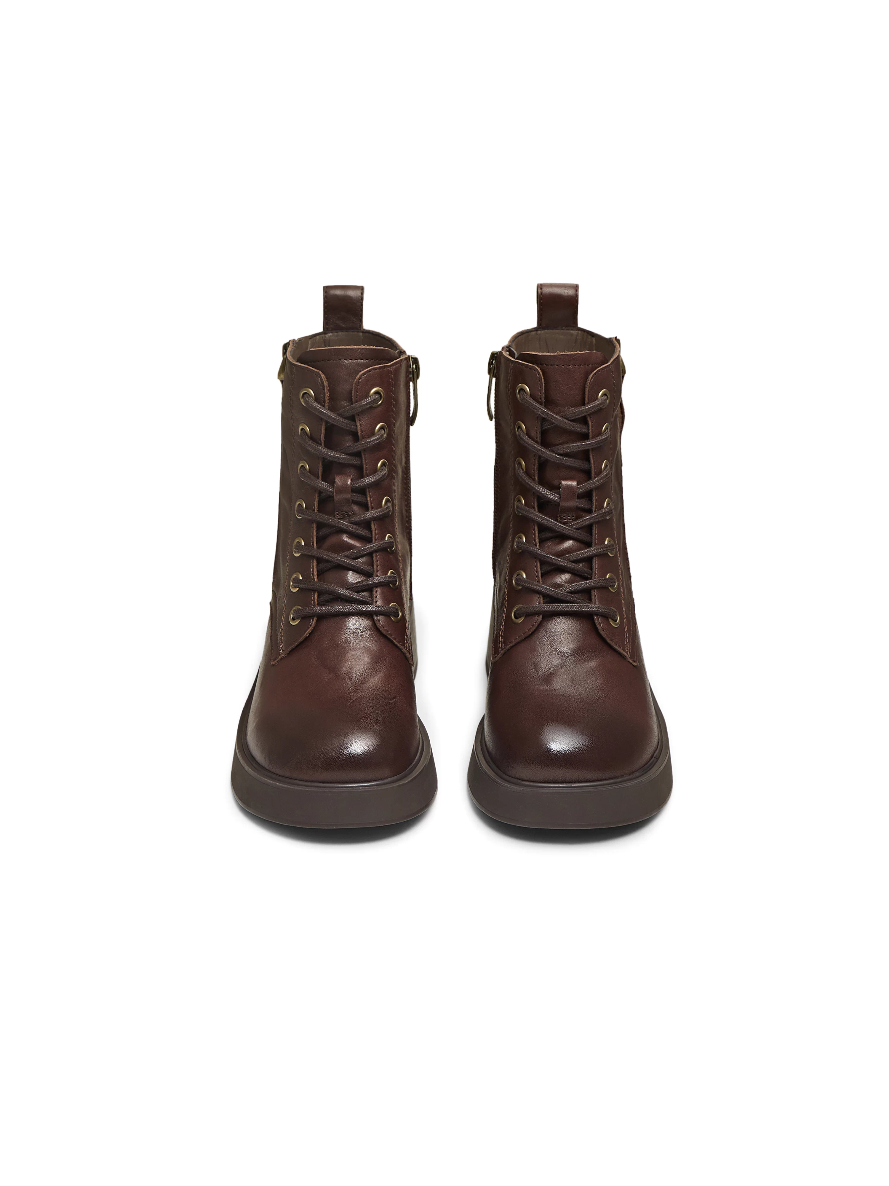 Giày bốt Martin cổ điển đế dày tăng chiều cao Tianmeiyi dành cho nữ, giày bốt da ngắn lót lông, mẫu mới mùa đông 2025 KDX26DD5