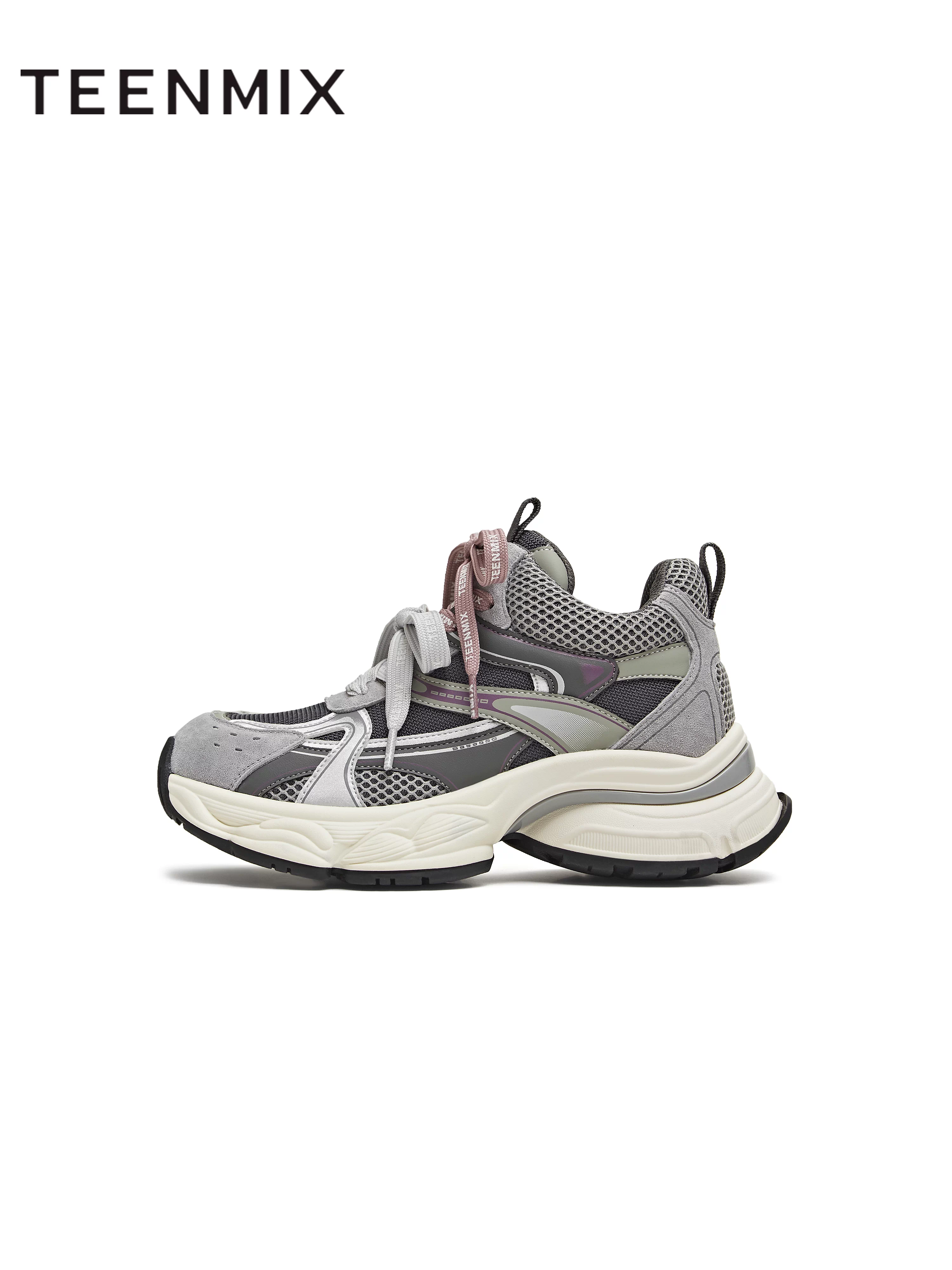 Giày bố đế dày tăng chiều cao Tianmeiyi cổ điển, lót lông mềm mại, giày thể thao nữ, mẫu mới thu đông 2025 BM081DD5