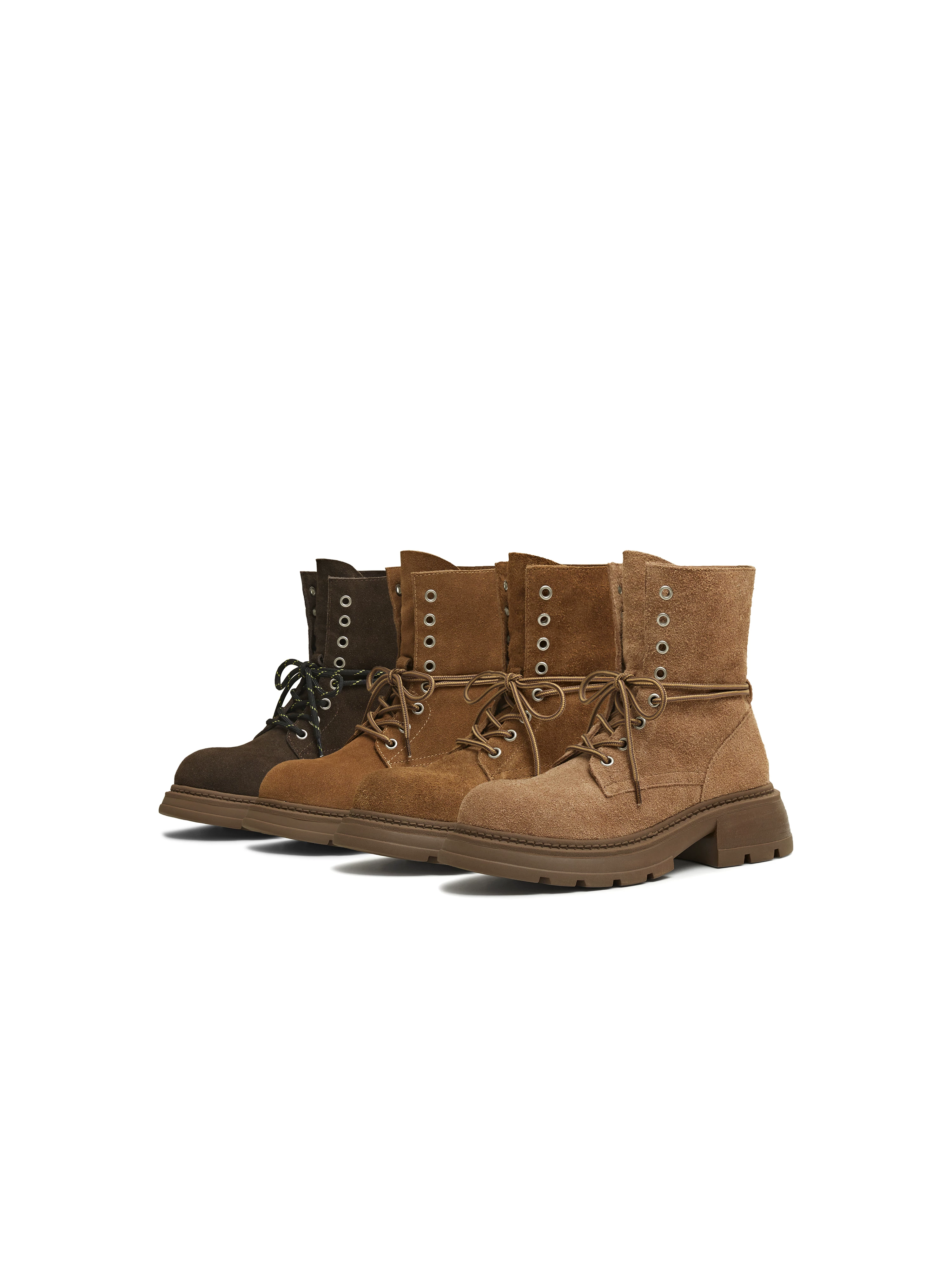 Giày bốt đi làm ngoài trời đế dày tăng chiều cao Tianmeiyi, kiểu Martin, nữ, cổ ngắn, retro, mẫu mới mùa đông 2025, mã BM171DD5