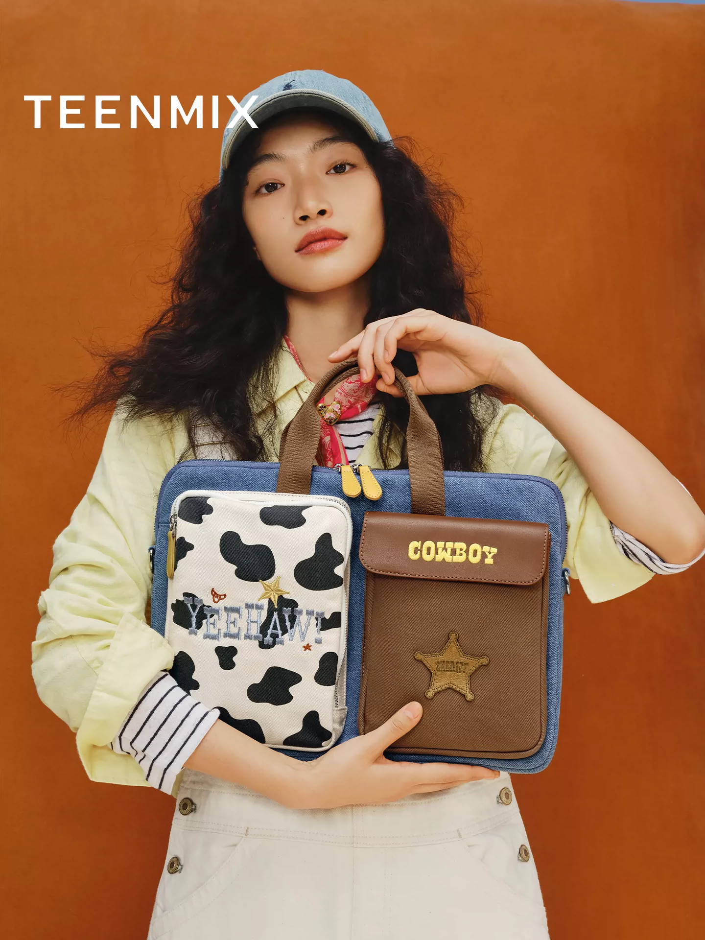 Tianmeiyi Toy Story đồng thương hiệu Woody túi đựng máy tính dung lượng lớn, túi xách nữ mùa thu mới, túi đeo chéo vai