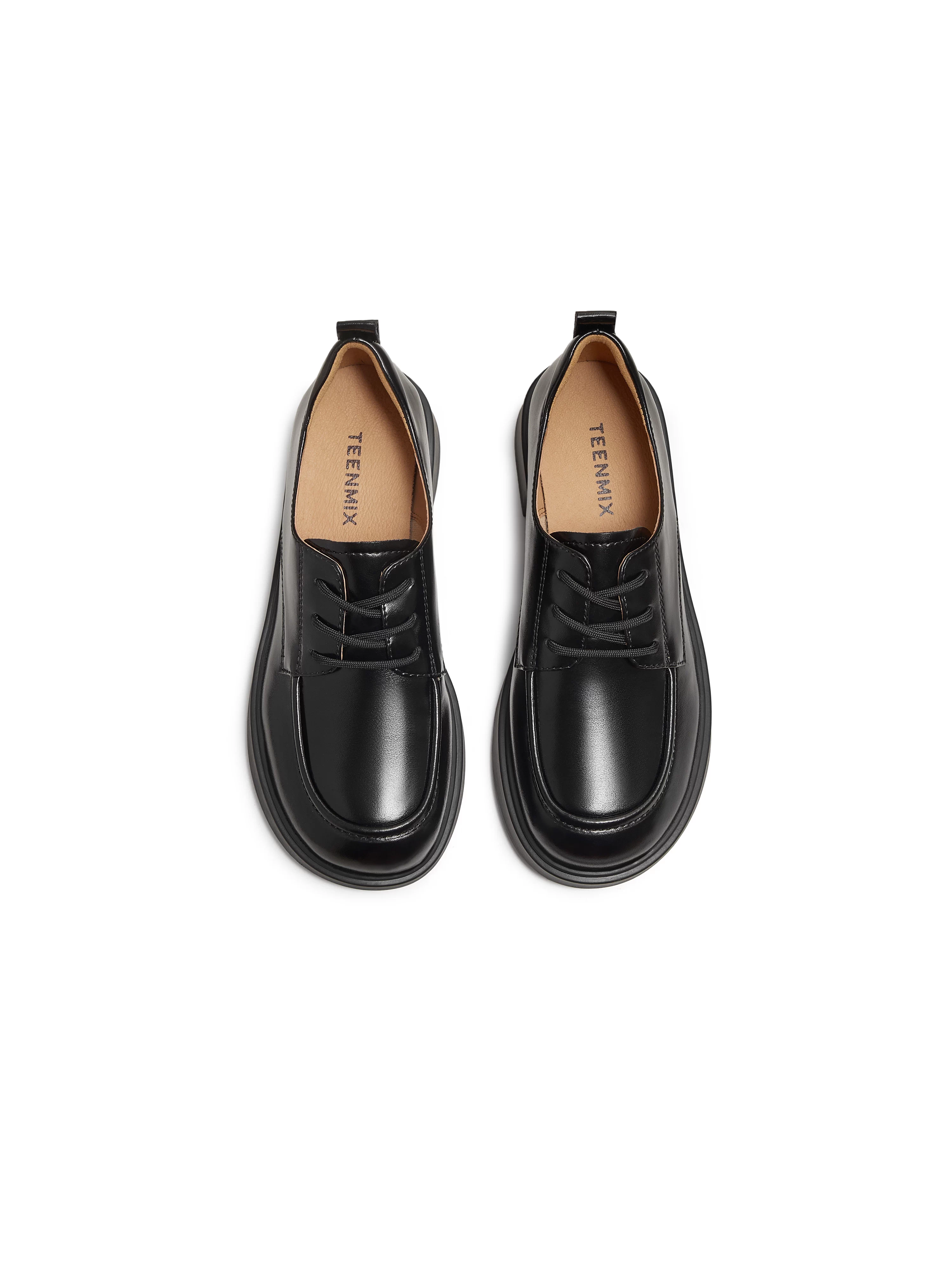 Giày da đế dày phong cách Anh Quốc Tianmeiyi Giày Oxford nữ giày thường mùa thu 2025 mẫu mới COY43CM5