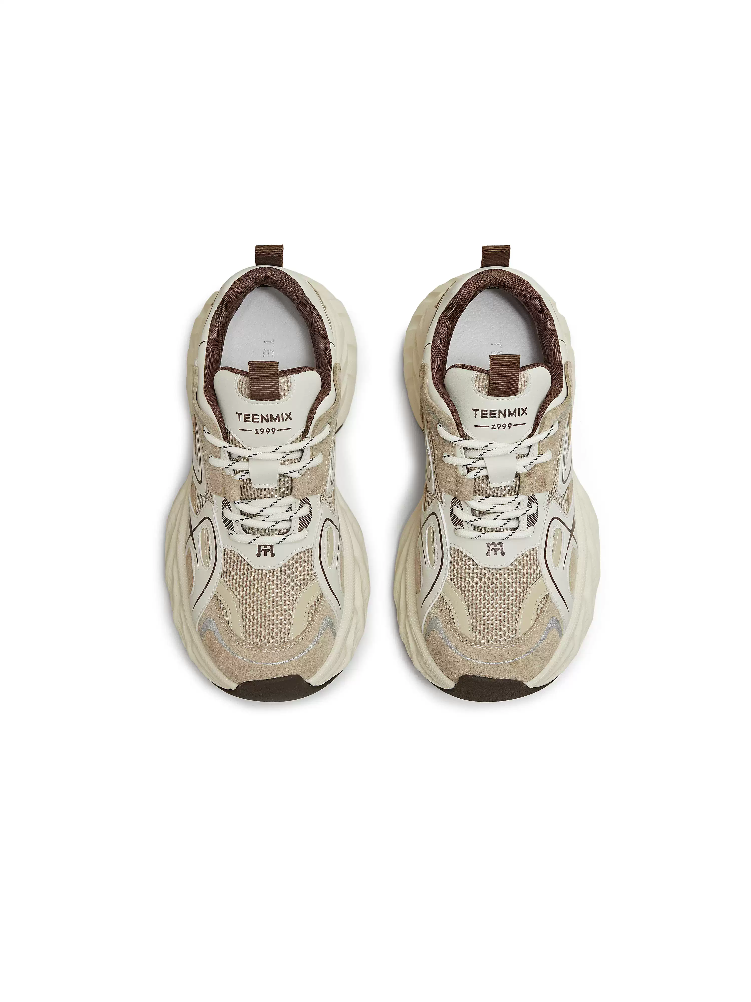 Giày thể thao đế dày tăng chiều cao kiểu retro Tianmeiyi dành cho nữ, kiểu buộc dây, phong cách thường ngày, mẫu mới thu 2025 BM291CM5