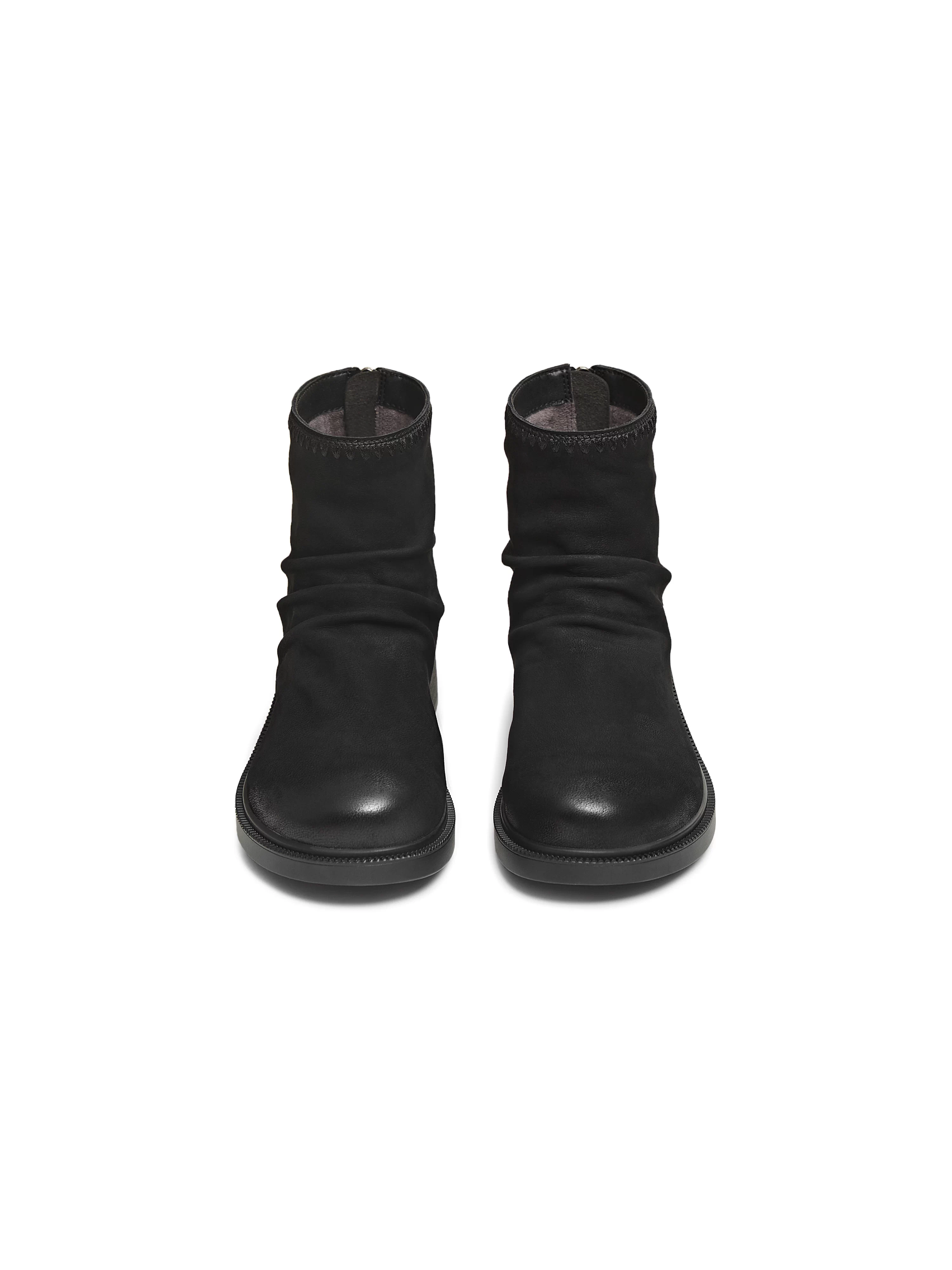 Tianmeiyi retro giày bốt đế dày kiểu phương Tây bốt ngắn giày nữ lót lông cừu bốt thời trang bốt da mùa đông 2025 mẫu mới CNG46DD5