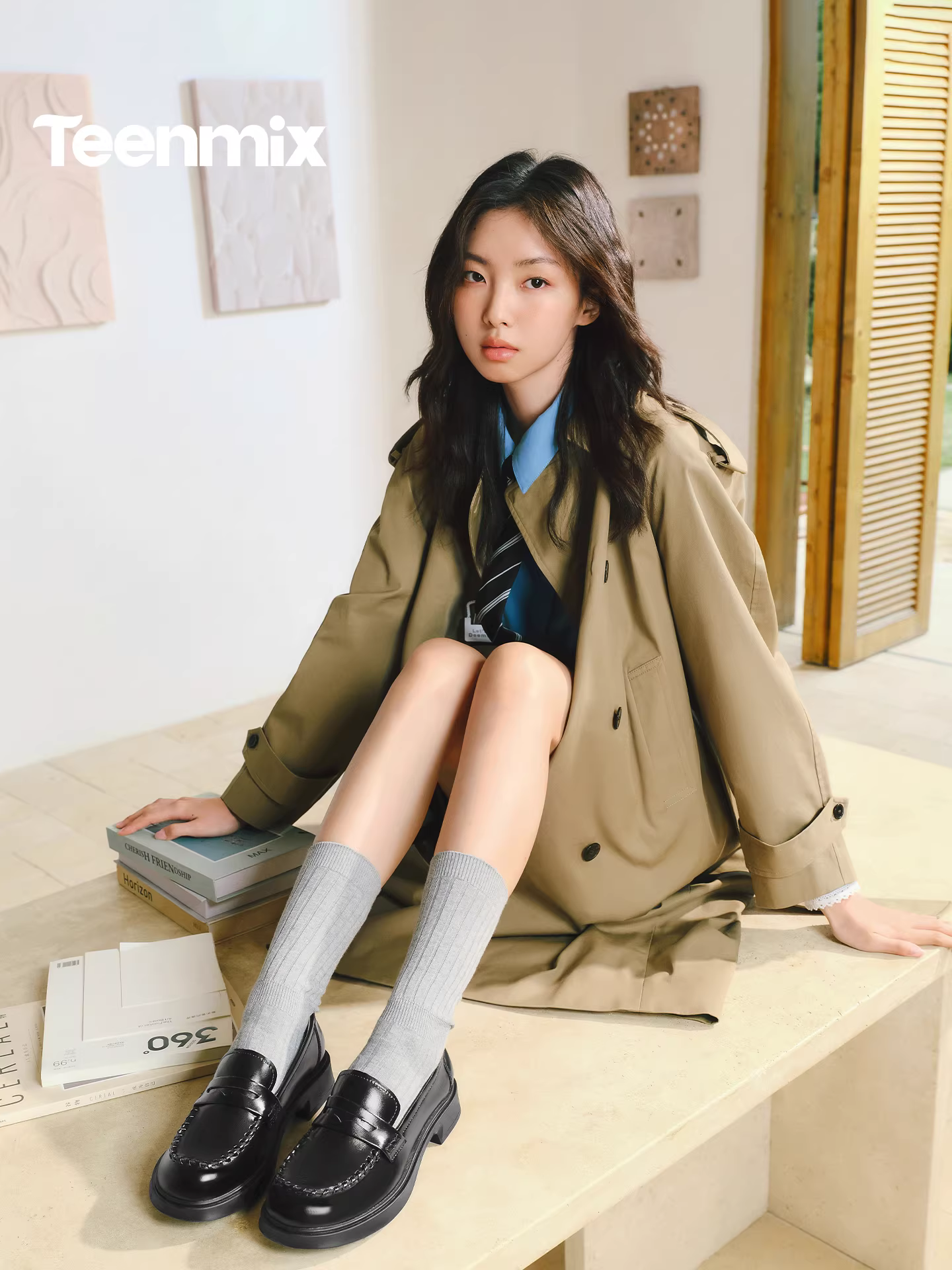 Tianmeiyi retro giày lười kiểu Anh giày đế bằng nữ đế mềm giày da nhỏ giày đơn 2026 mẫu mới mùa xuân COY51AA6