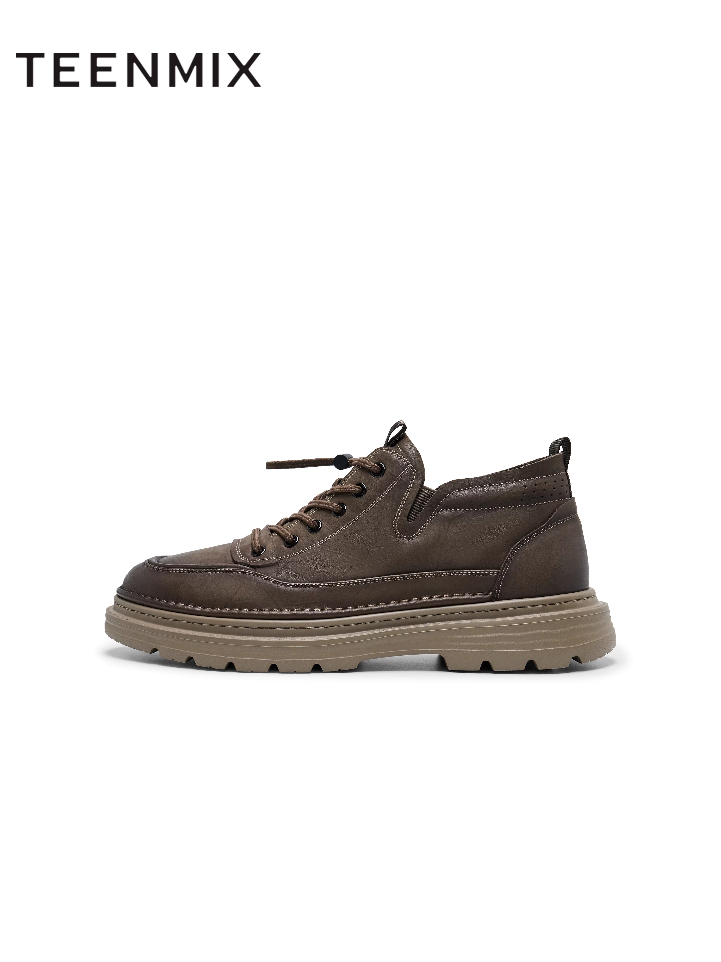 Tianmeiyi Mùa Xuân Bộ sưu tập mới Trung tâm thương mại Cùng phong cách Thoải mái đa năng Đi lại Giày công sở nam phong cách Anh Quốc 3UM01AM5