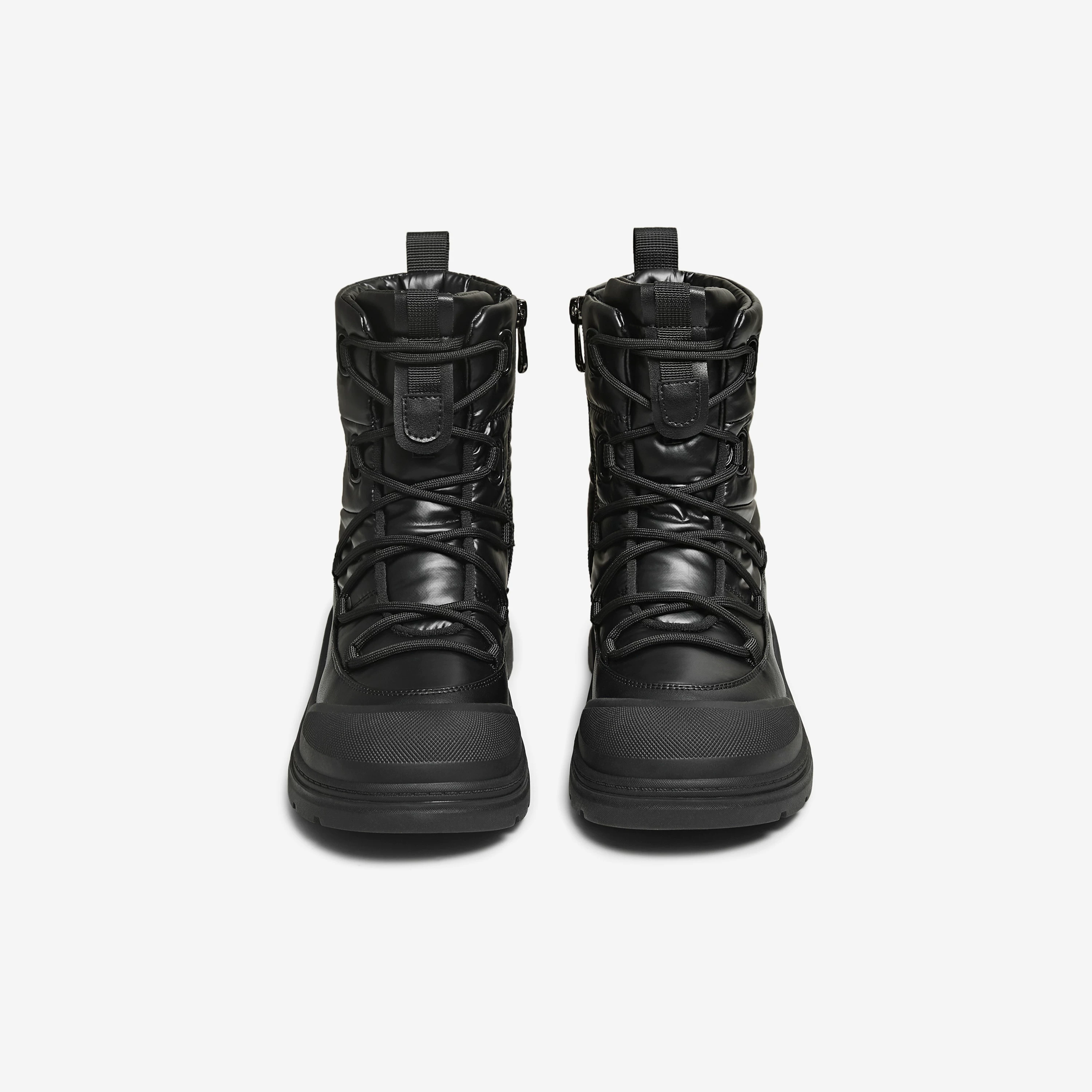 Giày nữ TATA 2025 mùa đông kiểu mới, giày bông lông mềm mại, đa năng, thời trang, ủng lông tuyết CKT01DD5