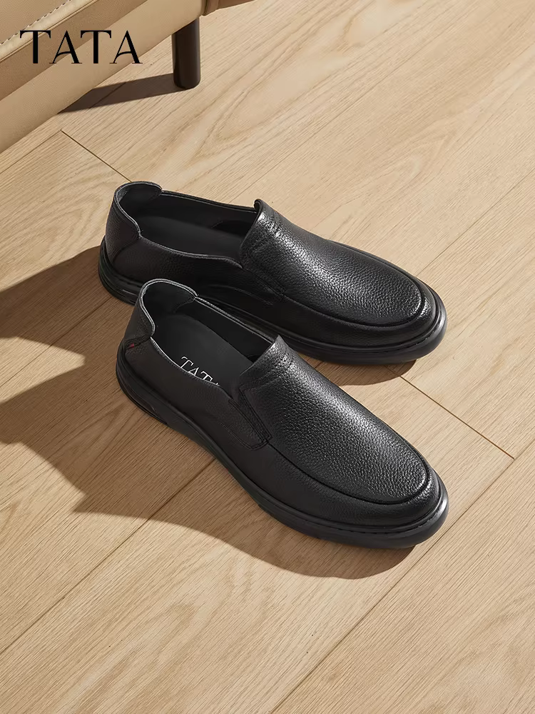 Giày lười da nam TATA kiểu doanh nhân, kiểu dáng mới xuân 2025, mã TFU01AM5