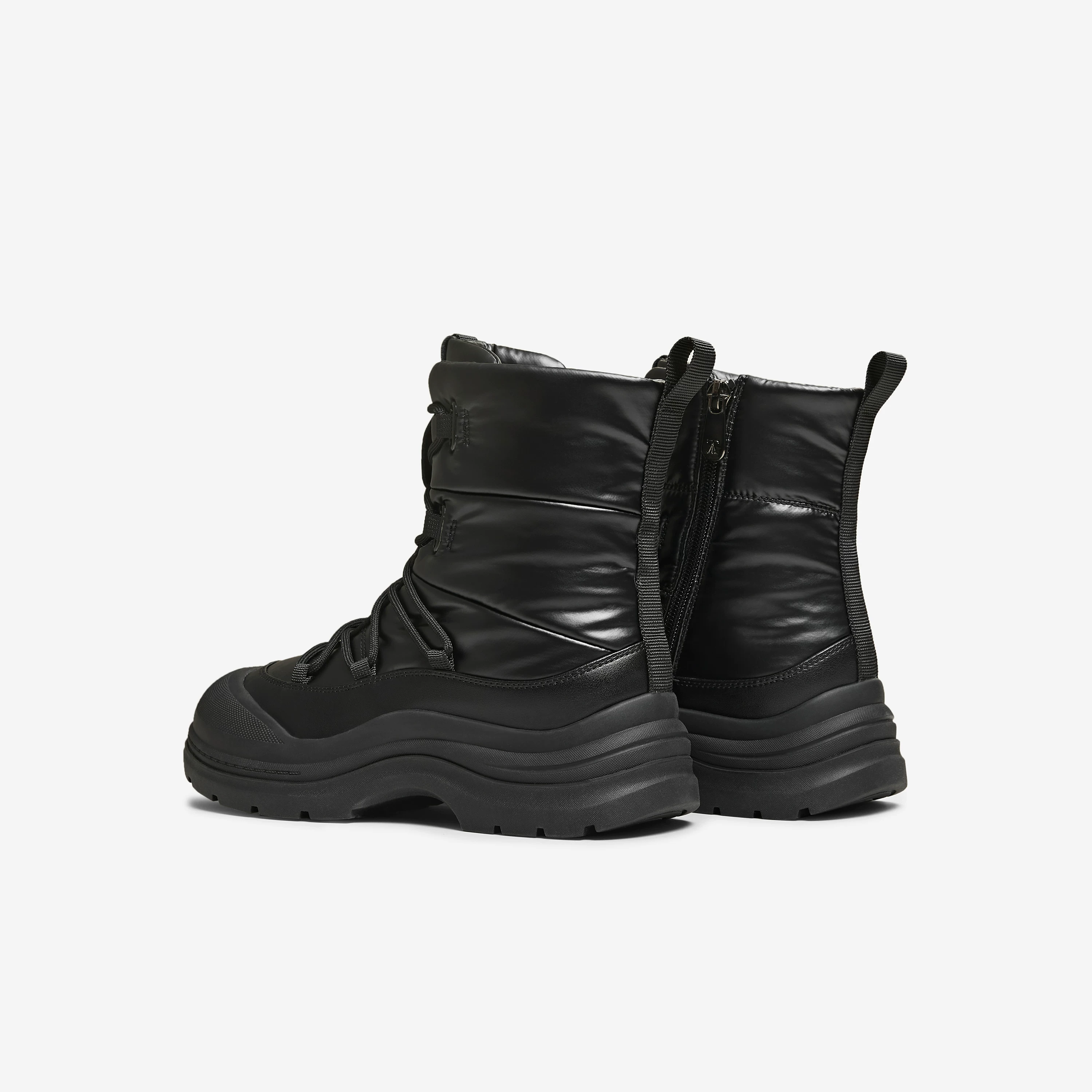 Giày nữ TATA 2025 mùa đông kiểu mới, giày bông lông mềm mại, đa năng, thời trang, ủng lông tuyết CKT01DD5