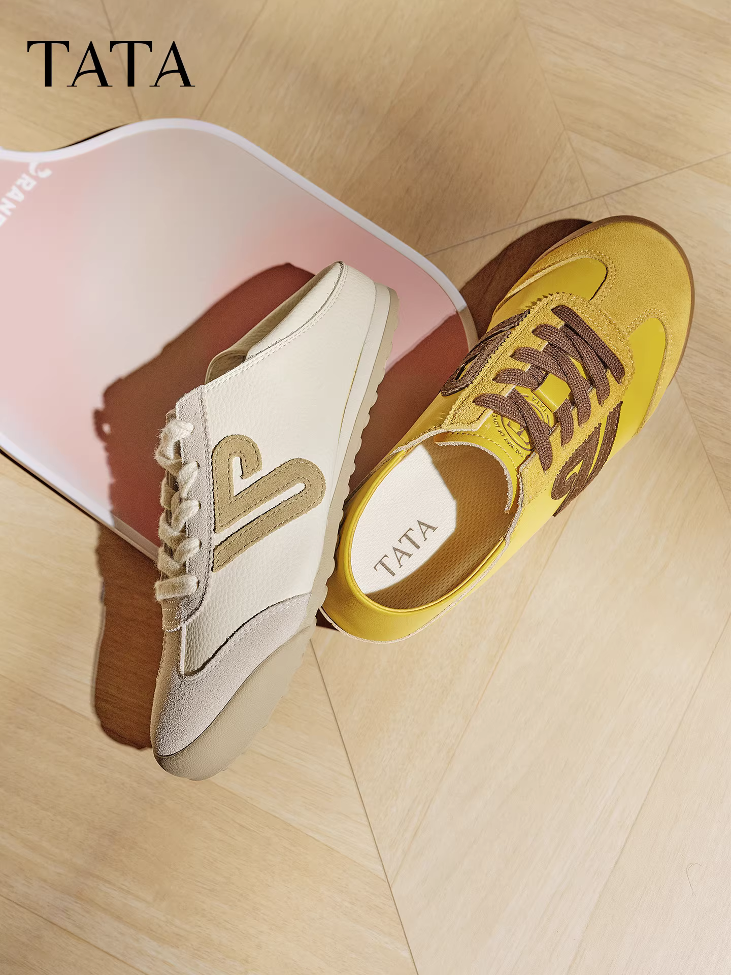 Giày nữ TATA 2025, giày mùa đông thường ngày, giày thể thao kiểu Forrest Gump, đế mềm, giày tập luyện Đức CH301CM5